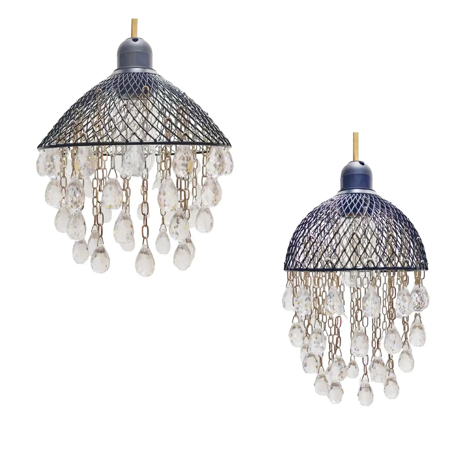 Ceiling Chandelier Acrylic Light Shade Modern Beaded Hanging Chandelier Shade for Living Rooms Hallways Wedding Party