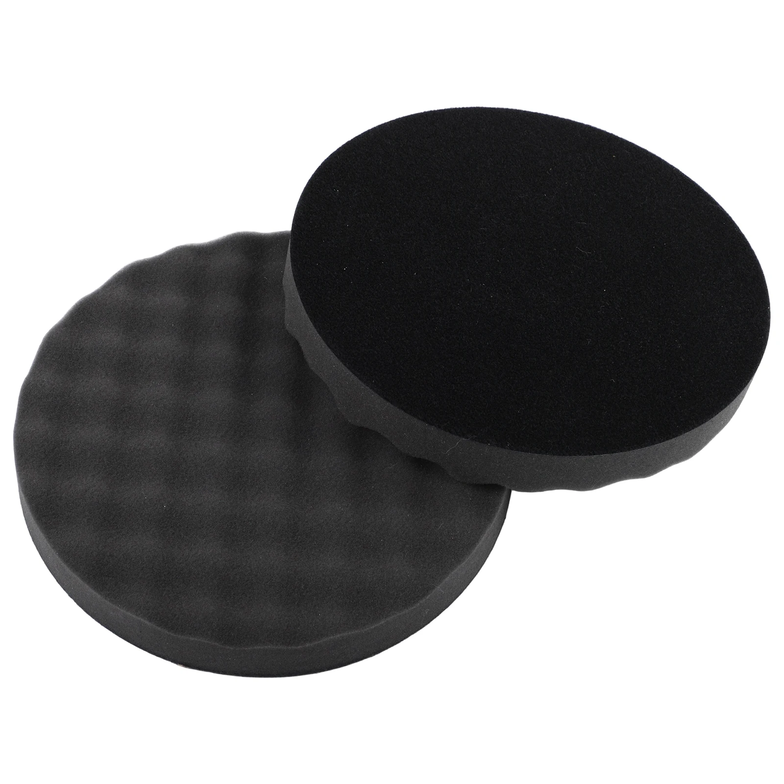 2PCS 8inch Foam Polishing Pad Round Waxing Polishing Disc 05725 For Removes Compound Swirl Marks Fine Paint Defects