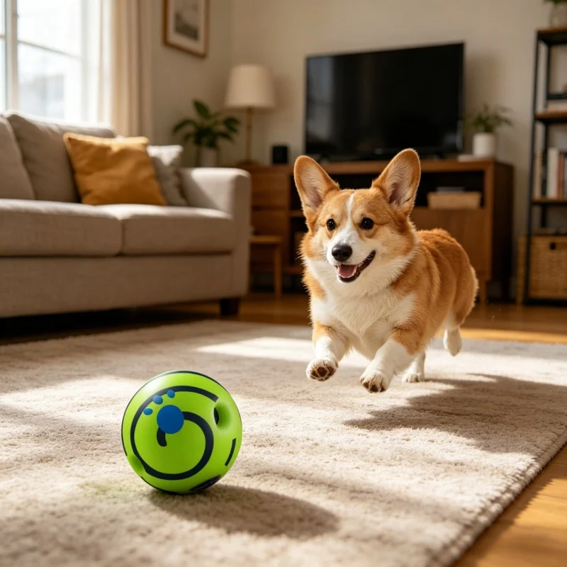 

Dog Toy Ball Squeaky Interactive Durable Bite Resistant Molar Teeth Cleaning Chew Toy For Small Medium Large Dogs
