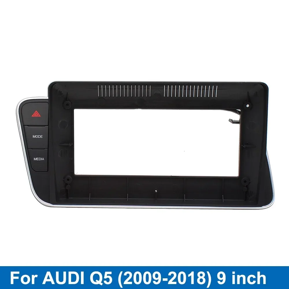 

Car Radio Fascia 9 inch for 2009-2008 AD Q5 2 Din Stereo Player Install Surround Panel Dash Kit GPS Frame