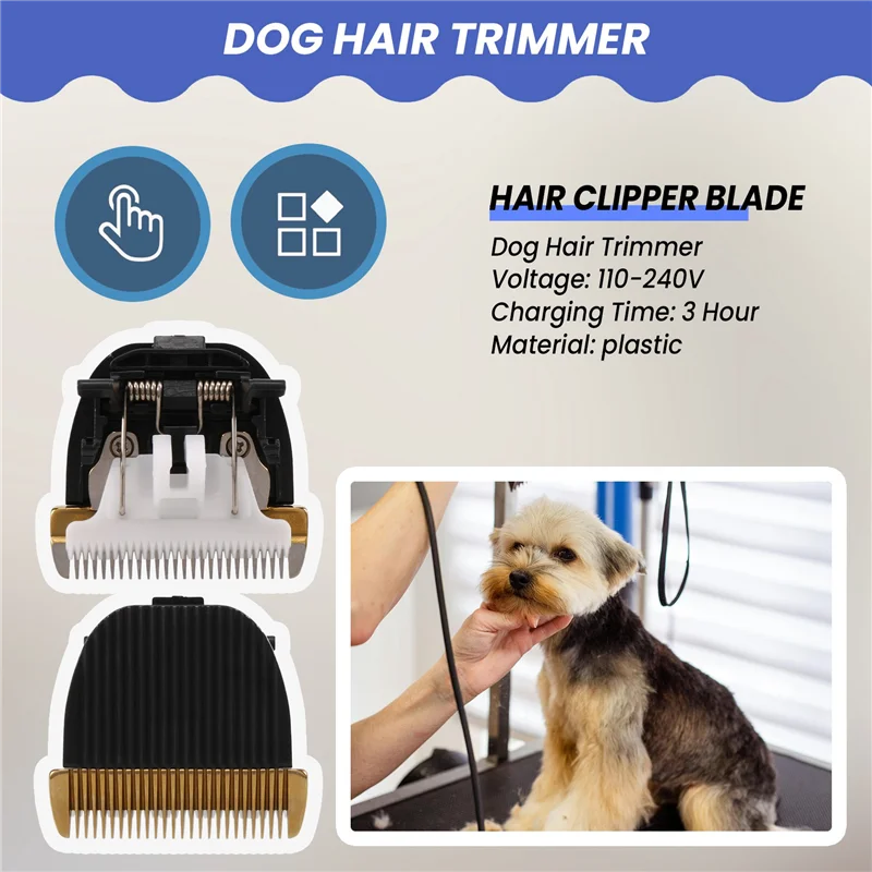 A39M профессиональные ножницы для домашних животных, электрическая машинка для стрижки волос, триммер для стрижки собак, титановый нож для RFCD-9100 9600