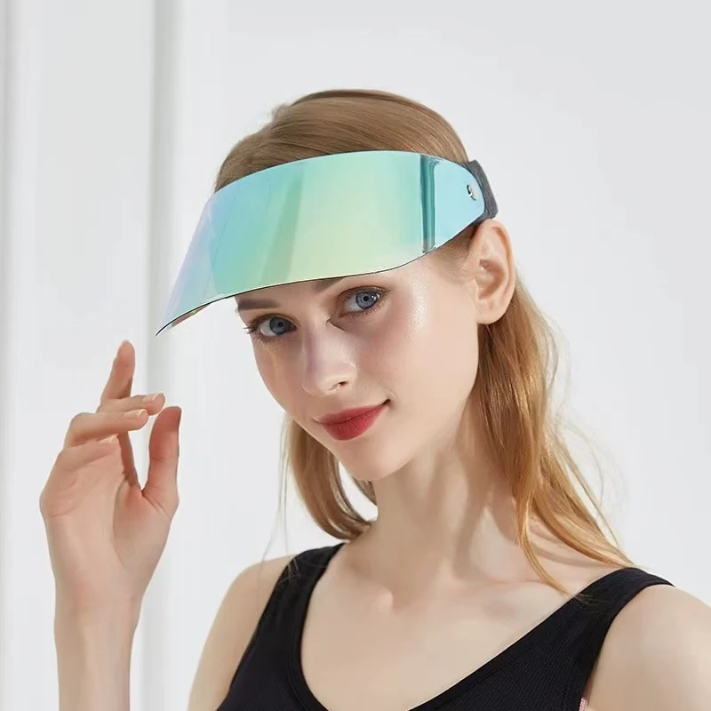 

New Summer Hats for Ladies Men Pink UV Protection Empty Top Golf Hats Cycling Sport Sunshade Visors Sunscreen Beach Accessory