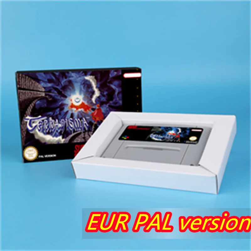 for Terranigma (Battery Save) 16bit game card for EUR PAL version SNES video game console