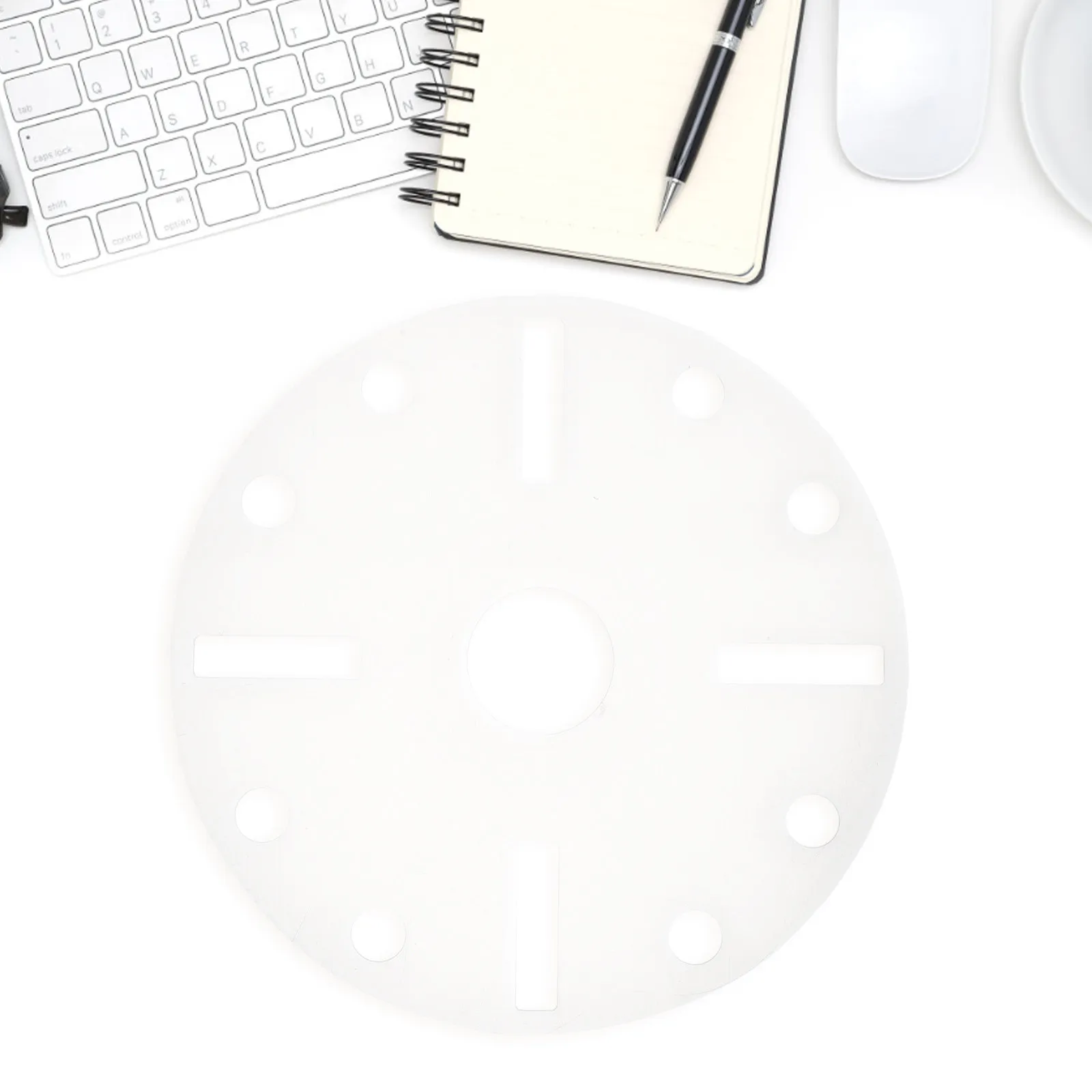 Transparent Acrylic Clock Dial Template Precision Marking Guide Round Router Pattern Stencil Accurate Number Placement Clock