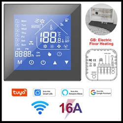 WiFi Smart Thermostat Temperature Control for Electric Floor Heating Water/Gas Boiler Temperature Tuya Google Home Alexa Yandex