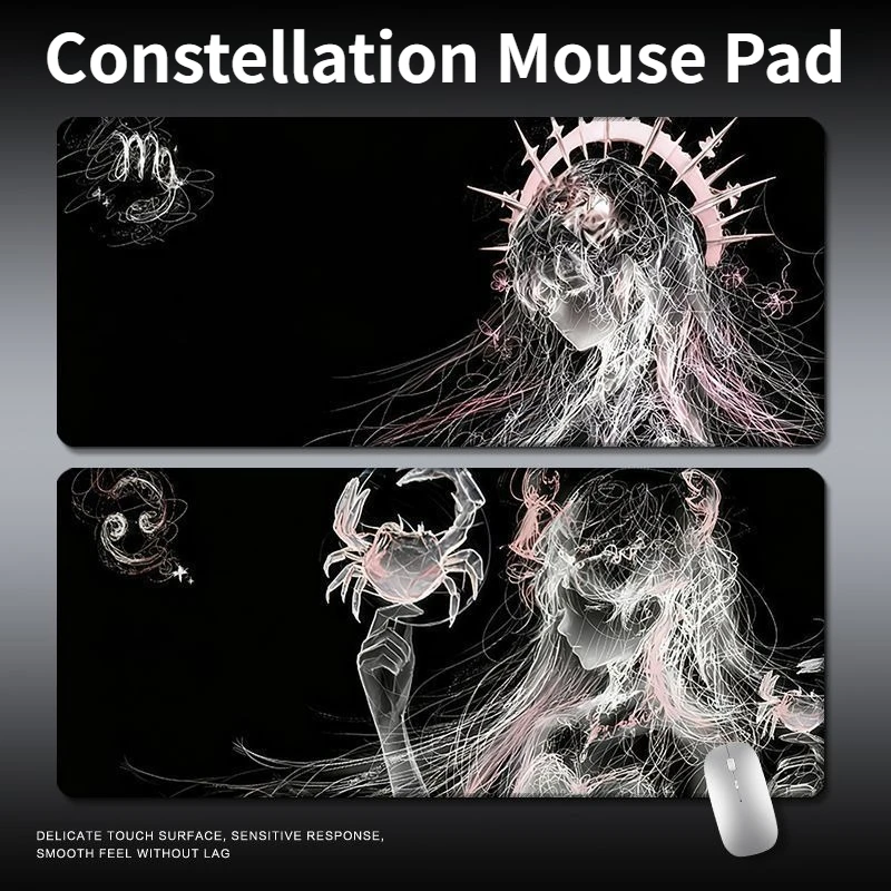 

Совершенно новый большой коврик для мыши с тематикой созвездий, подходит для офисных компьютеров, игровых клавиатур и в качестве противоскользящего коврика для стола.