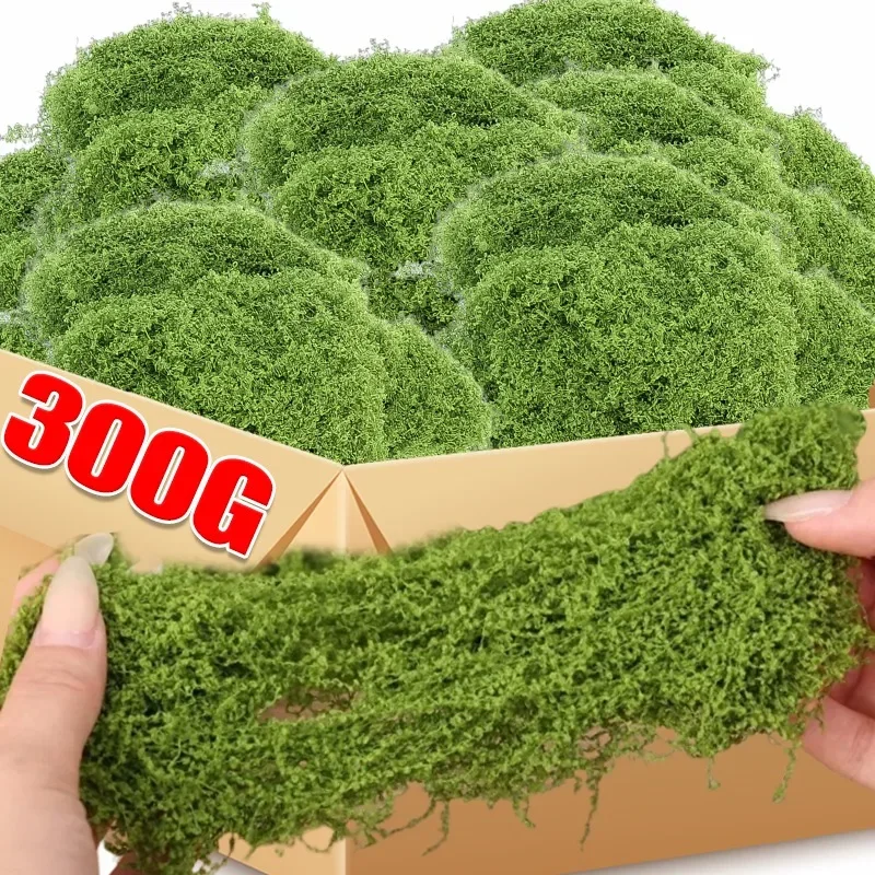 

300-30g Artificial Green Moss Mini Landscape Fake Grass Eternal Life Moss Plants DIY Lawn Crafts Fake Grass Potting Decoration