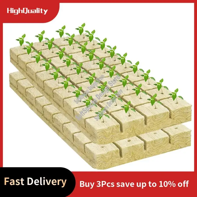 

A51M-50 шт., каменная вата, гидропонная среда для выращивания, стартовые кубики, кубики для растений, беспочвенный субстрат, засеянная каменная шерсть, блок для рассады