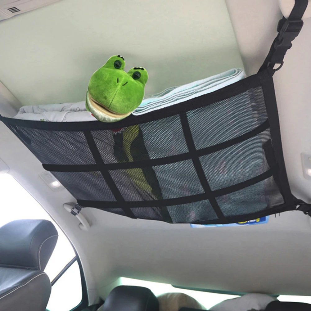 

Car Ceiling Interior Cargo Net Adjustable Roof Organizer For Suv Sedan Van Car Interior Accessories Cargo Net Pocket