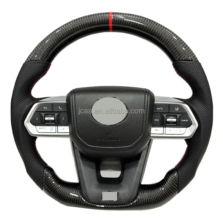 Carbon fiber sports model Steering wheel upgrade steering wheel To upgrade the new for Toyota land cruiser  2008+ and prado 10+