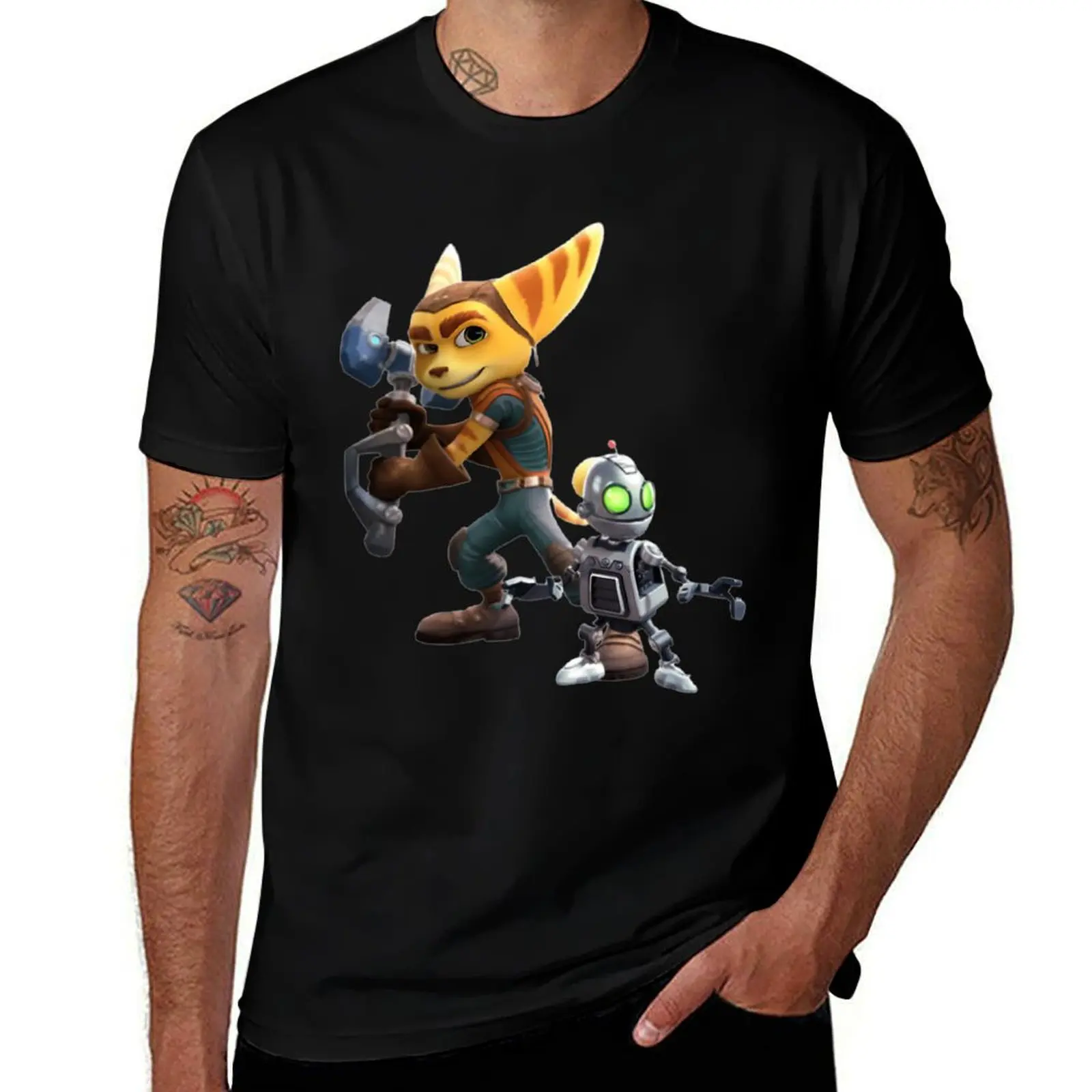 

for t cotton man Ratchet graphic man shirts Clank t pack white t shirt T-Shirt for funny shirts man