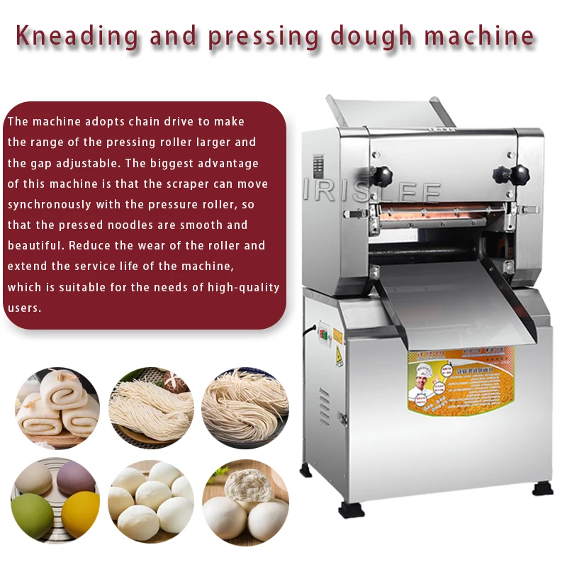 Máquina elétrica de prensa de macarrão comercial máquina de corte de prensa de macarrão fresco
