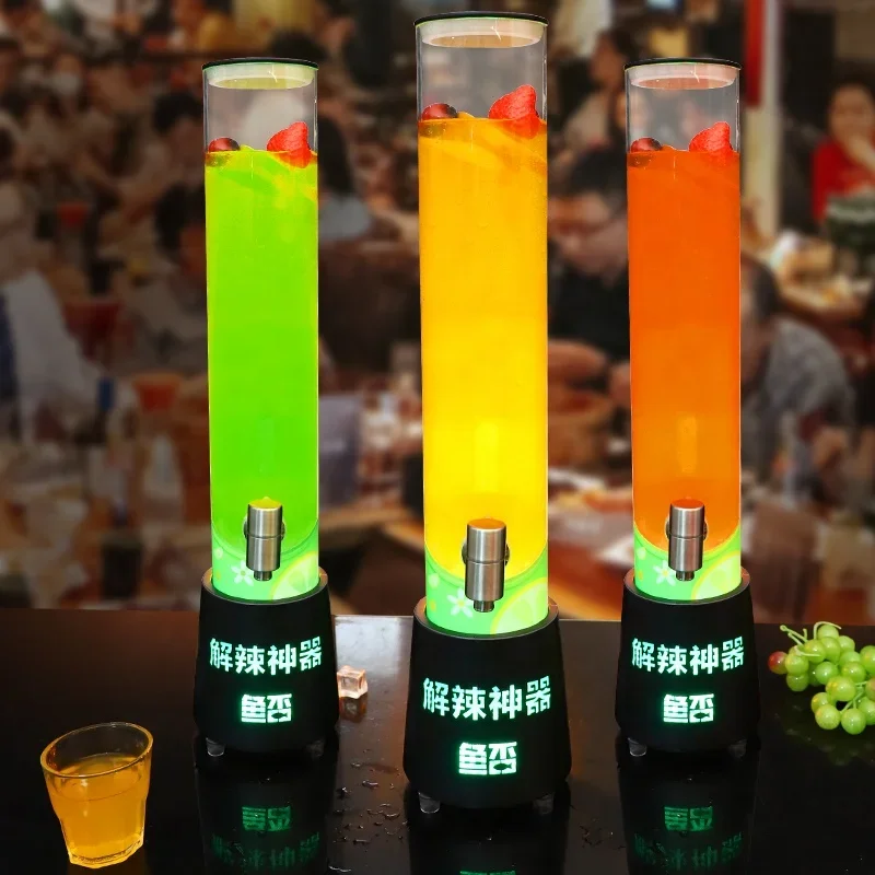 New Party Factory Wholesale Restaurant Bar Club party 1.8L/60oz LED Draft Beer Tower beverage Juice Drink Beer Dispenser