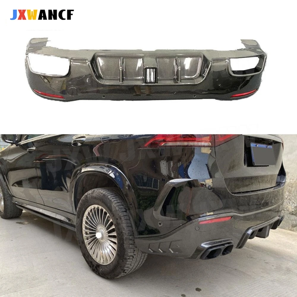 

JXWANCF для Benz GLE Class W167 GLE53 AMG SUV 2020 UP сухой диффузор из углеродного волокна, задний спойлер, спойлер, диффузор