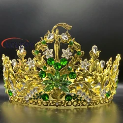 Levery Mister Grand International  Crystal Crown Wedding Headdress Wedding Party Accessories Pageant Queen Tiara