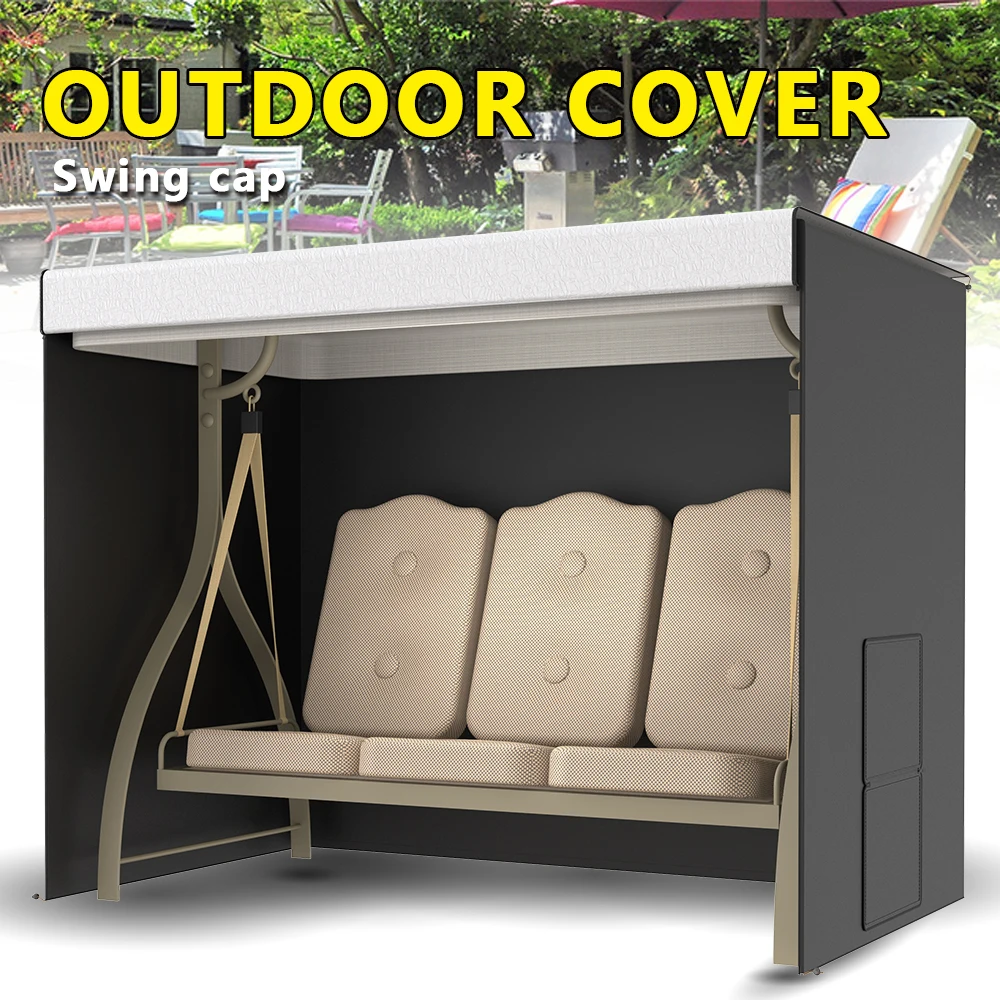 Swing Seat Cover Waterproof 210D Oxford Cloth Swing Hammock Cover Windproof Furniture Protective Cover garden waterproof dustpro