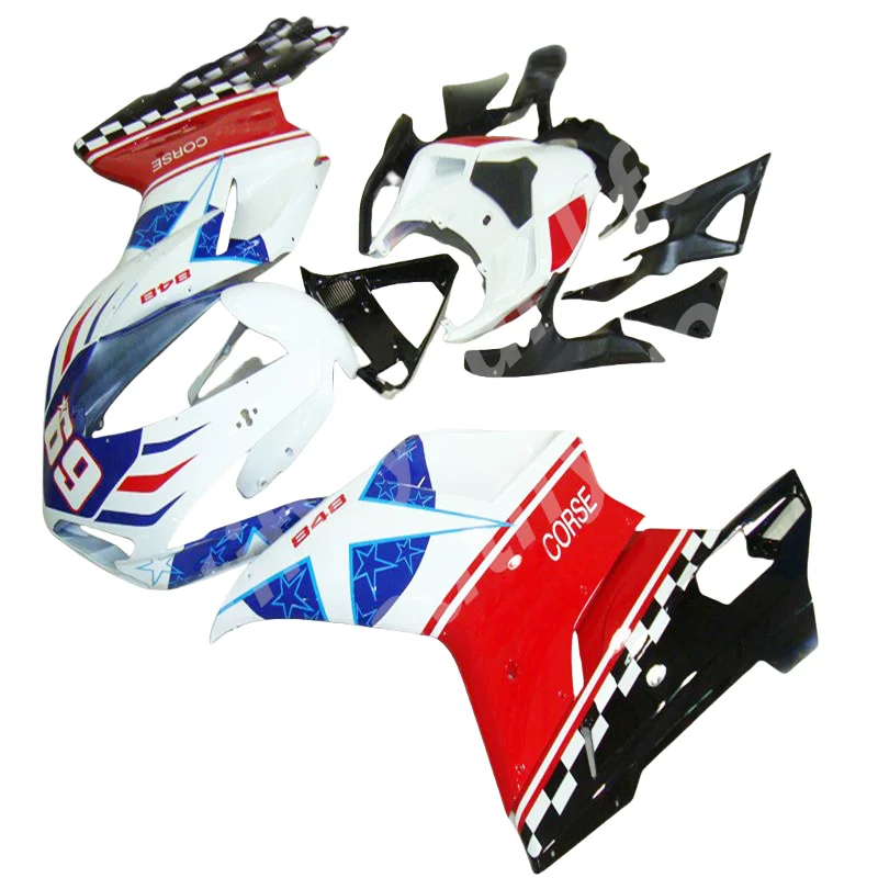 

Full Fairings For DUCATI 848 1098 1198 1098S 2007 2008 2009-2012 Injection ABS Plastics Motorcycle Bodywork Kits blue white red