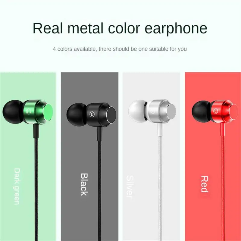 1pc Wired Earphone In-Ear Noise Canceling Portable Travel Sport Video Game Universal Headphone With 3 5mm and Type C Jack