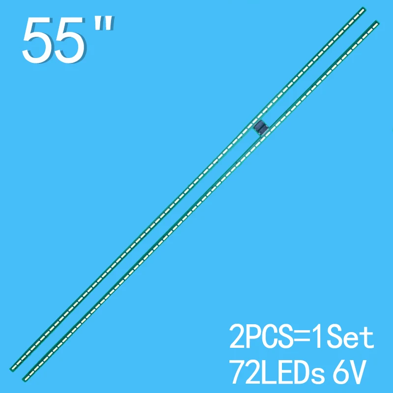 แถบไฟแบล็คไลท์ LED 6V 2ชิ้นสำหรับ6922L-0127A 55PUS7809 55LM7600 55UB850V 55UB8200 55UB8500 55UB830V 55UF695V 55UB820V 55UB8250