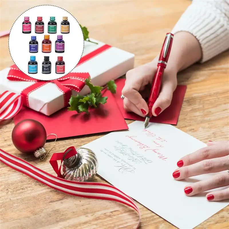 10 Bottles Calligraphy Pen Ink Useful Durable Creative Portable Practical Fountain Pen Ink Writing Ink Painting Ink