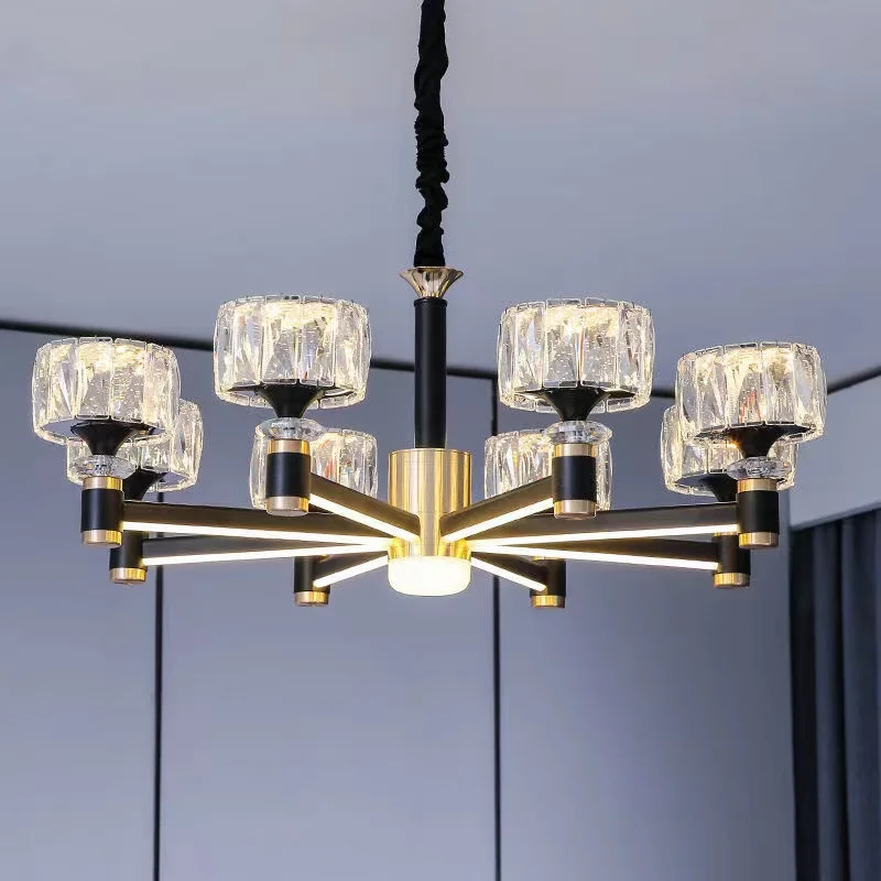 

Nordic Crystal Chandelier Modern Design Luxury Lamp For Living Room Bedroom Lobby Hotel Home Decoration Dining Table Light
