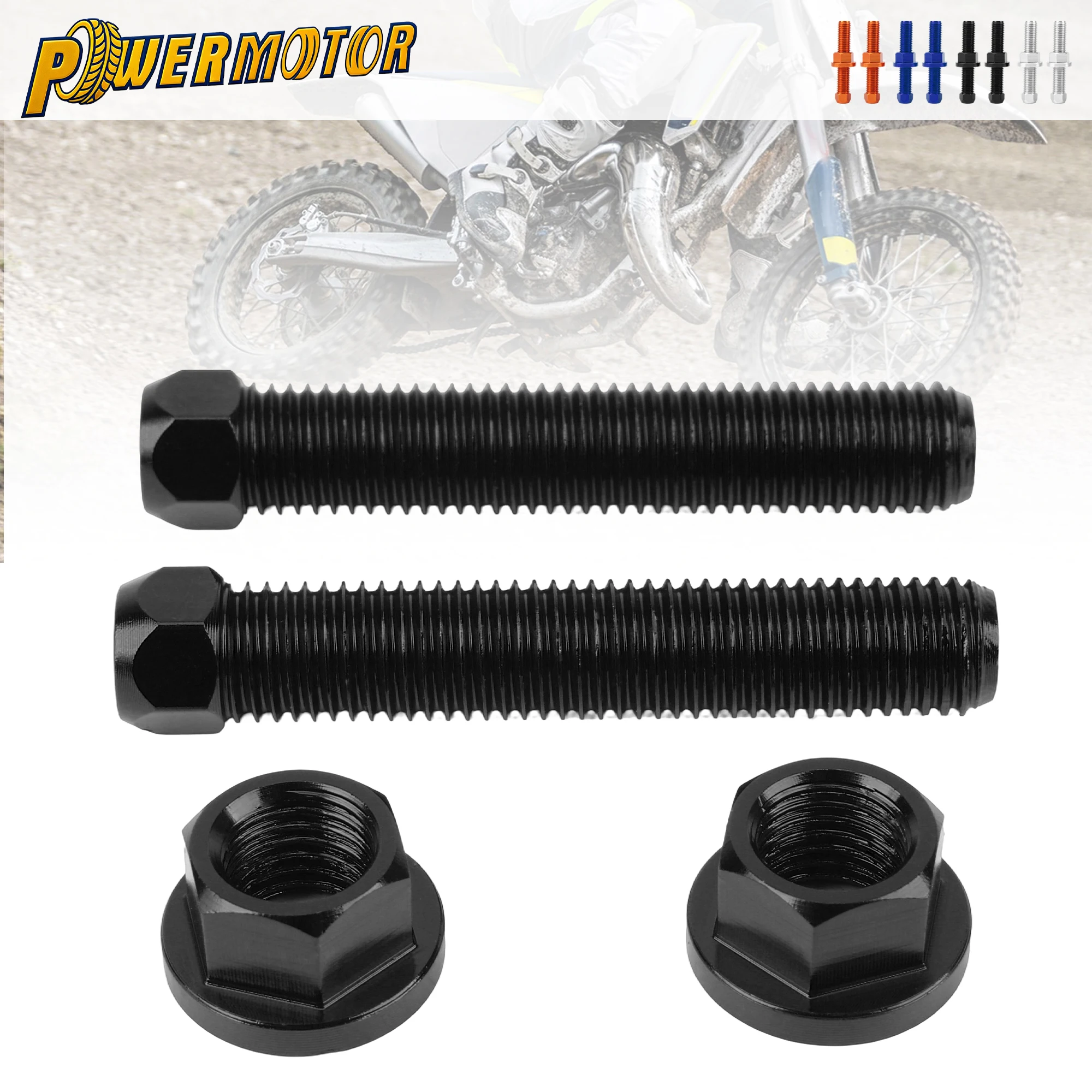 

Motorcycle M10 Chain Adjuster For KTM XC XCF XCW SX SXF EXC EXCF TPi Six Days 125-500 Motocross Rear Axle Blocks Bolt Nuts Parts