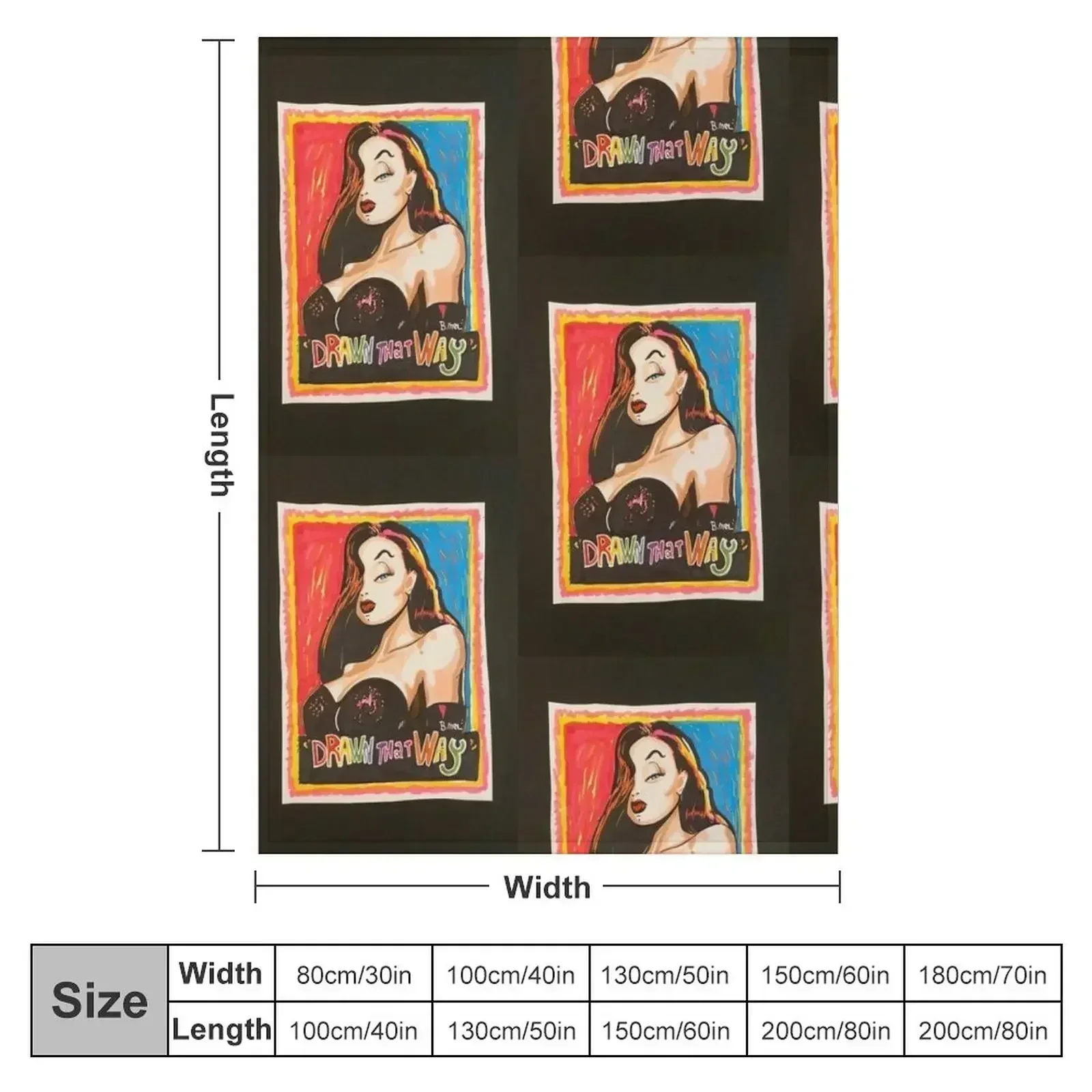 Jessica Rabbit Throw Blanket Cute Plaid manga Blankets