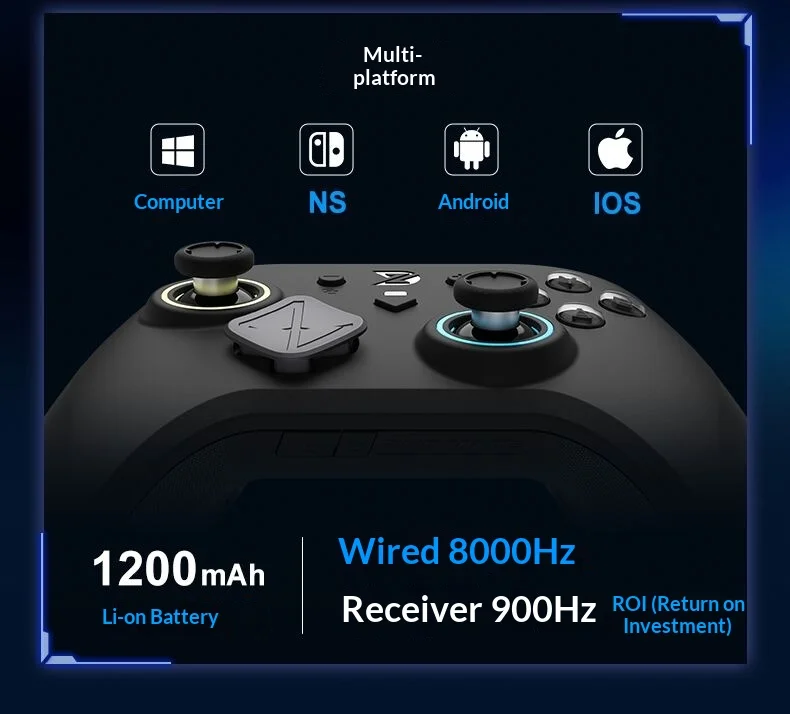 Super Legend é o novo controle com 8000Hz da ZD | Gamepad Universe