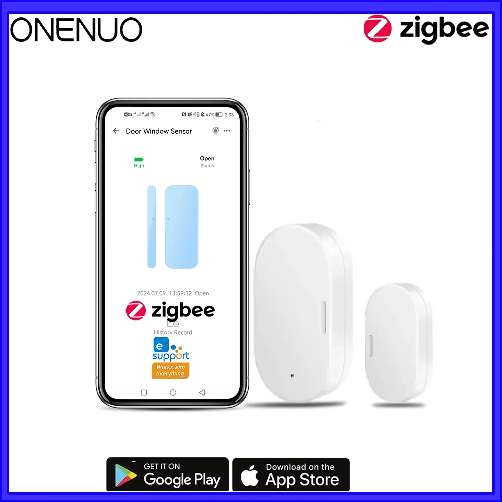 Zigbee 3.0 Gateway/Temperature and Humidity Sensor/Water Sensor/Door Sensor/PIR Sensor Support Ewelink APP Control Alert image 2