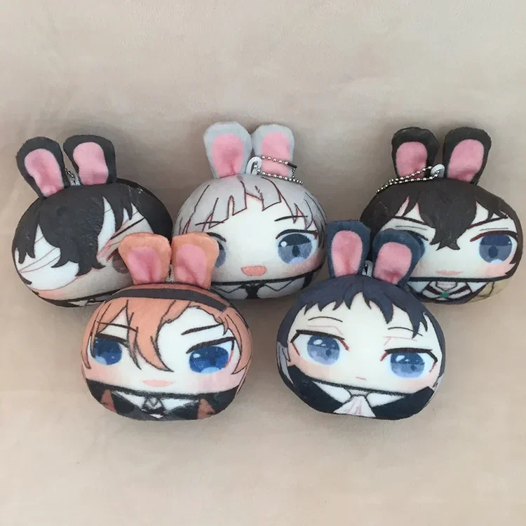 Hot Anime Bunny Ear Roller Pendant Nakajima Atsushi Dazai Osamu Ryunosuke Akutagawa Nakahara Chuuya Brithday Present for Friend