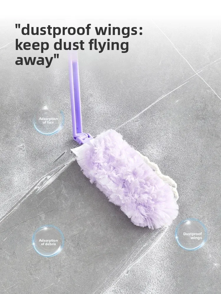 Exble Static Dust Removal Feather Duster Home Car Cleaning Tool Microfiber round Head Dust Bru Household Chores view 2