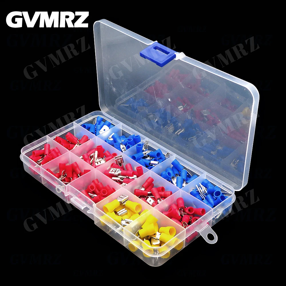 280pcs Wire Connector Kit Male Female Insulated Terminals Cold Crimp Terminals Assorted Crimp Terminals Spade Butt Connector Kit