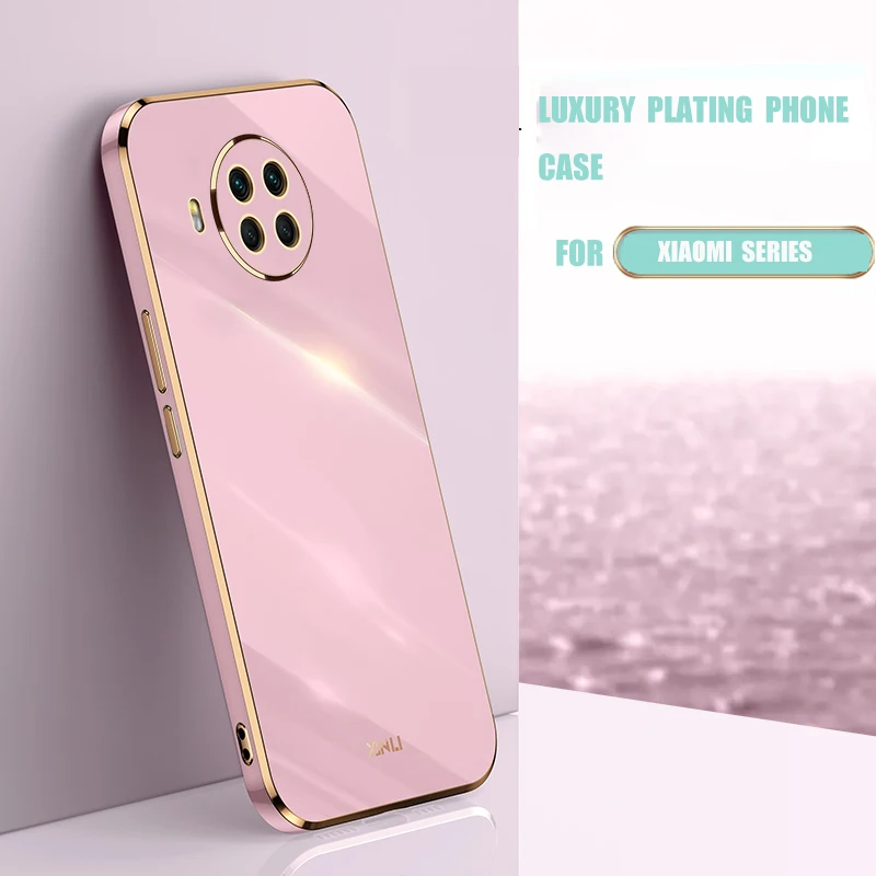 Luxury Plating Phone Case On For Xiaomi Mi 10t Lite 5G 10 T 10tlite Xiomi Mi10t Pro Mi 11 11i Ultra Silicone Coque Back Cover
