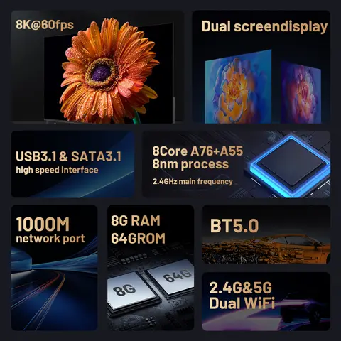 Kinhank Super Console X5 PRO Retro Videospelkonsoler Plug and Play 4T med 16000 spel för PS2/WII/SS/DC/N64 Android 12 TV-box 10 best sales mini-PS2 - №10