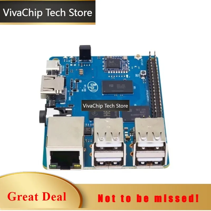 VivaChip TechBanana Pi Banana Pi BPI-M4 Berry Development Board Open Source Router Allwinner H618 Bluetooth Wifi