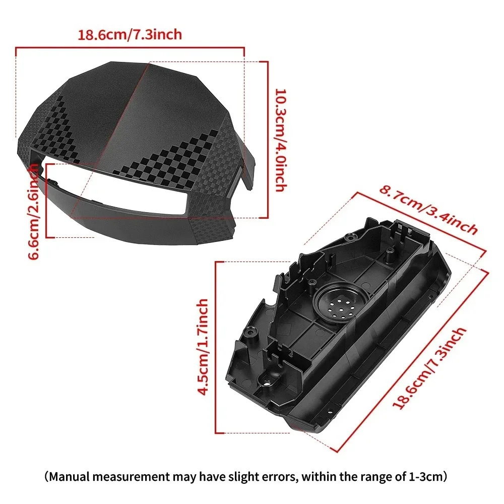 Electric Scooter Dashboard Upper Or Lower Shell Cover for Kugoo KuKirin G2 G3 G4 Display Screen Plastic Casing Parts Accessories