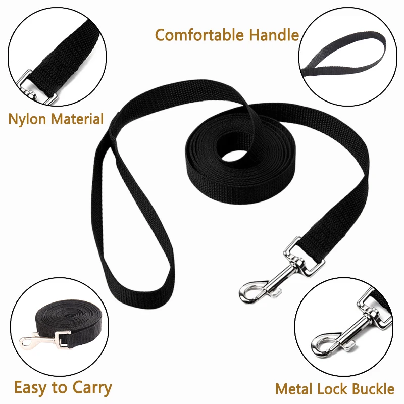 Extra Lange Hundetrainingsleine Nylon Starkes Zugseil für Kleine und Große Hunde Katzen Outdoor-Spaziergänge Golden Retriever Haustier-Führleine – Detail 7