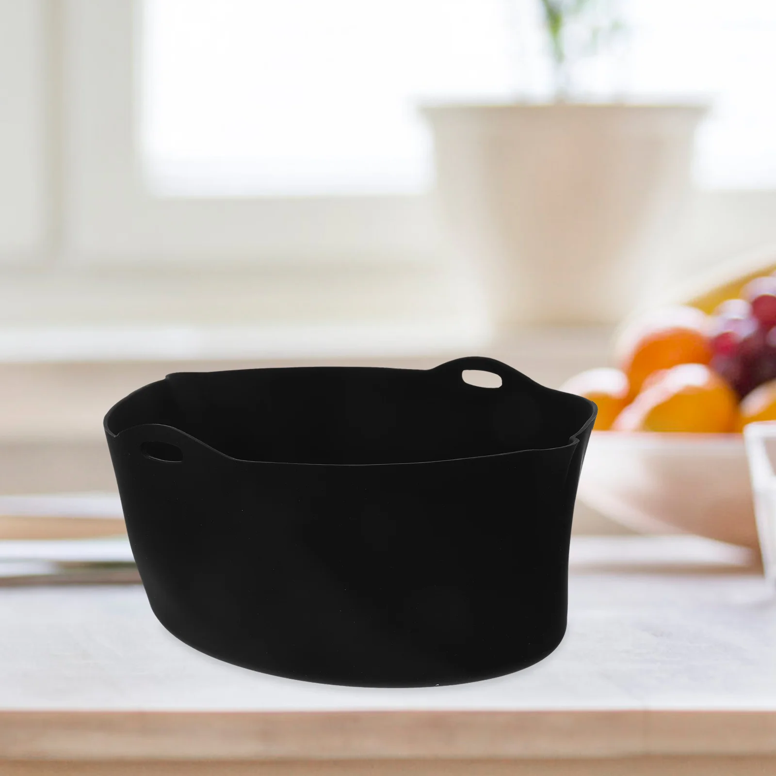 Silicone Slow Cooker Liner Food Grade 7QT Black Reusable Kitchen Insert Divider Easy Clean High Temp Resistant MultiUse Cooker