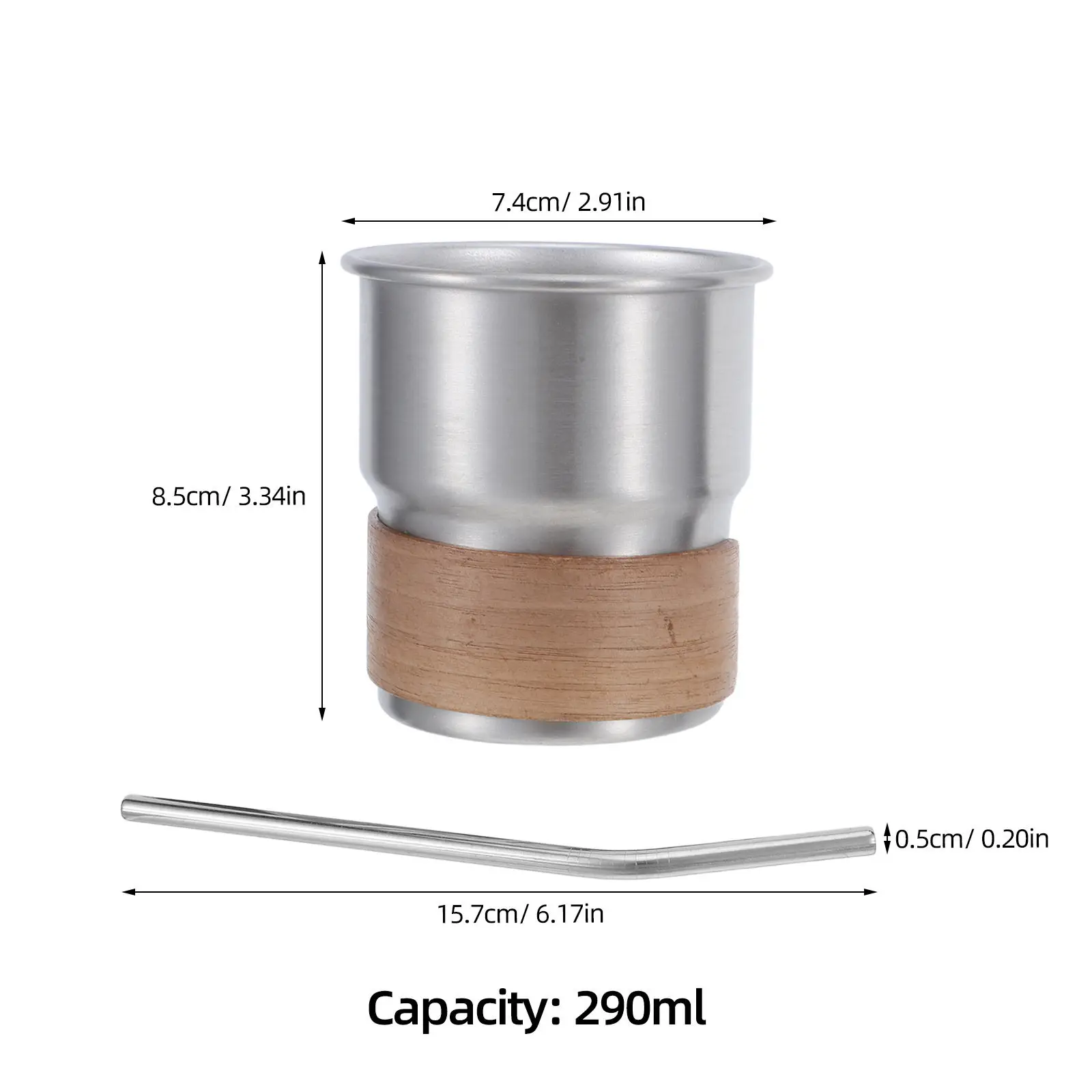 10oz Stainless Steel Insulated Coffee Mug Leakproof Double Wall Travel Tumbler with Straw for Camping Hiking