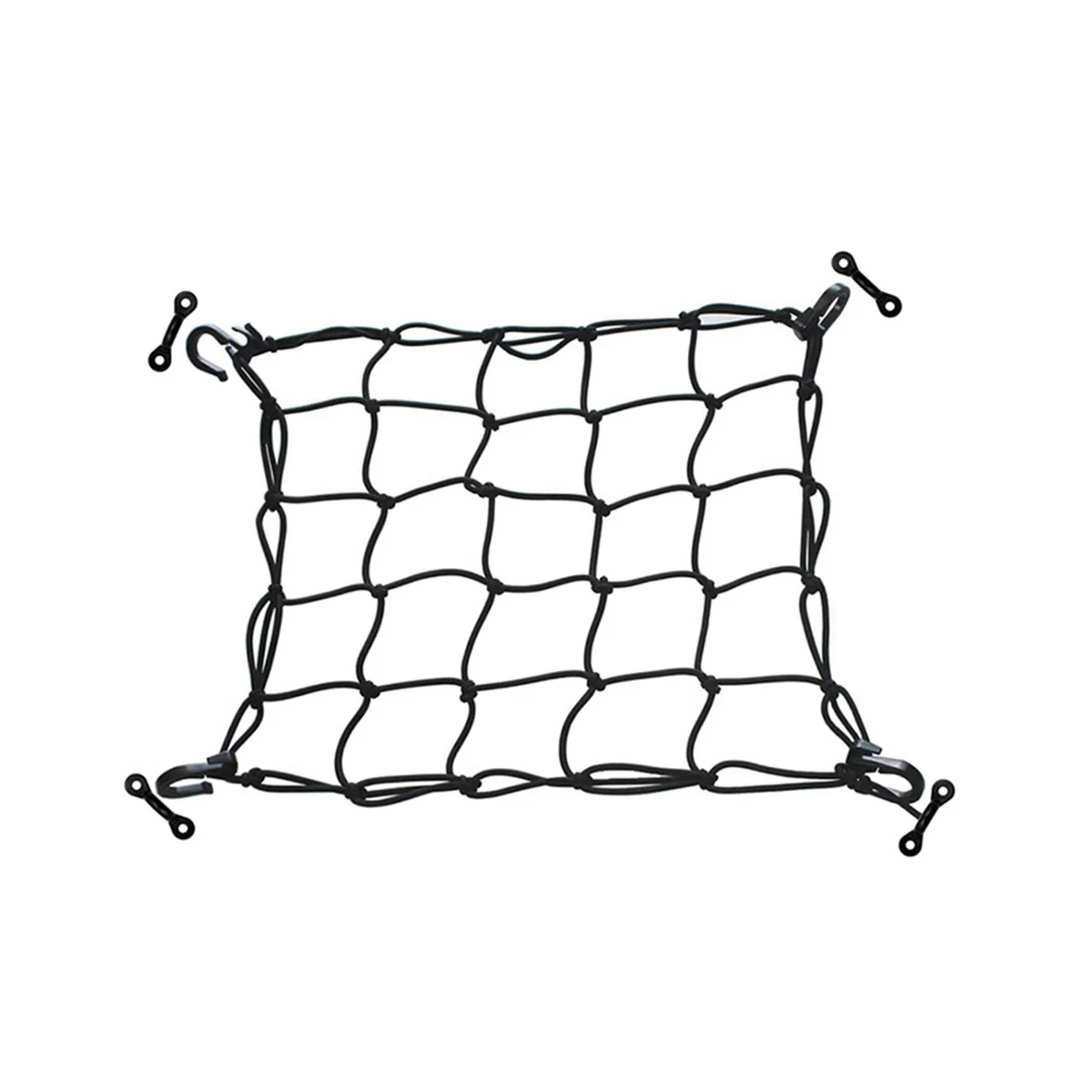 Deck Cargo Net with Lashing Hooks Heavy Duty Luggage Netting Mesh for Kayak Storage Truck Bed Fishing Boat