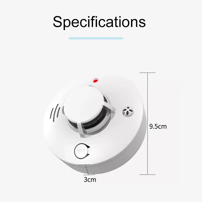 Tuya WiFi Zigbee Rilevatore di fumo Protezione antincendio Rilevatore di fumo Smokehouse Combinazione Allarme antincendio Sistema di sicurezza domestica Vigili del fuoco