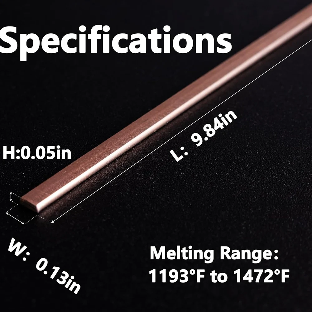 Abko-para hvac para ar condicionado e geladeira 10 varas Bcup-5 hastes de brasagem de cobre, solda plana auto-fluxante de 10 unidades
