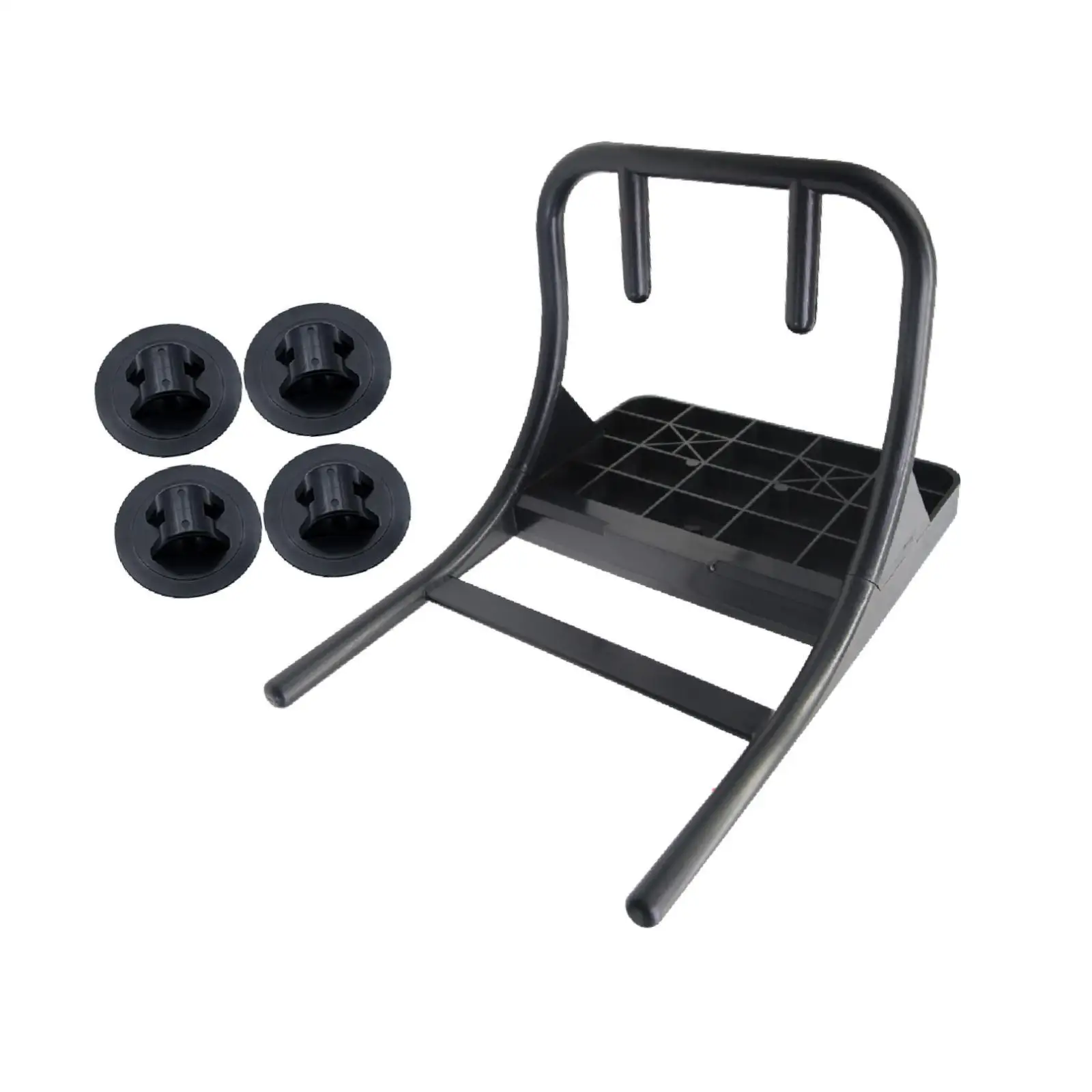 

Boat Motor Mount Outboard Motor Stand Holder Marine with 4Pcs Buckles Easy Installation Heavy Duty Inflatable Boat Accessory