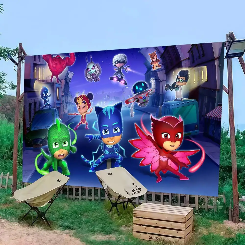 

bilibili Cartoon P-PJ M-Masks Flag Decoration Outdoor Picnic Party Home Camping Party Art Hanging Banner