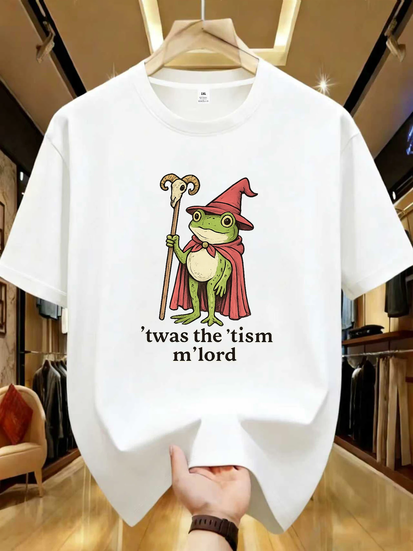 

【WDS01285】Plus Size Women's Crew Neck Casual Short Sleeve T-Shirt Stretch Half Sleeve with Trendy Print