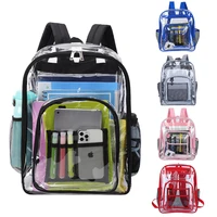 Transparent Shoulder Bag Unisex Fashion Simple Large Capacity Portable Backpacks Multifunctional Waterproof Male Female Knapsack