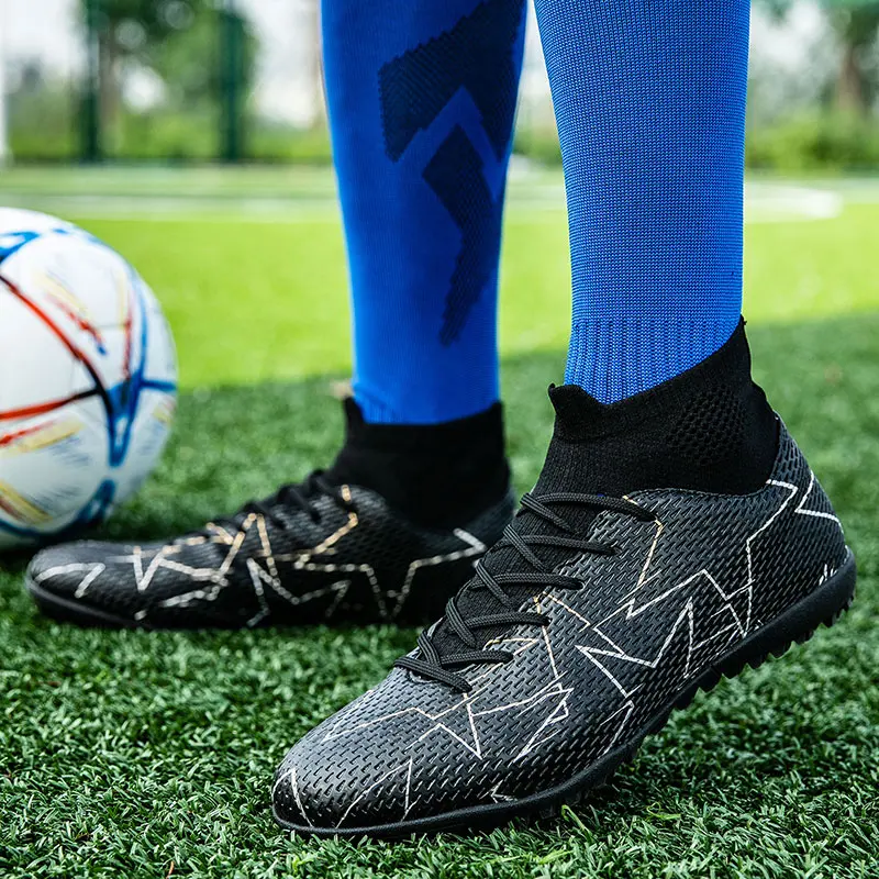 Teen Multi Scene Soccer Cleats Light Minimal Wearproof Solid Smooth Upper Anti Sweat Anti Slip Grass Athletic Shoes
