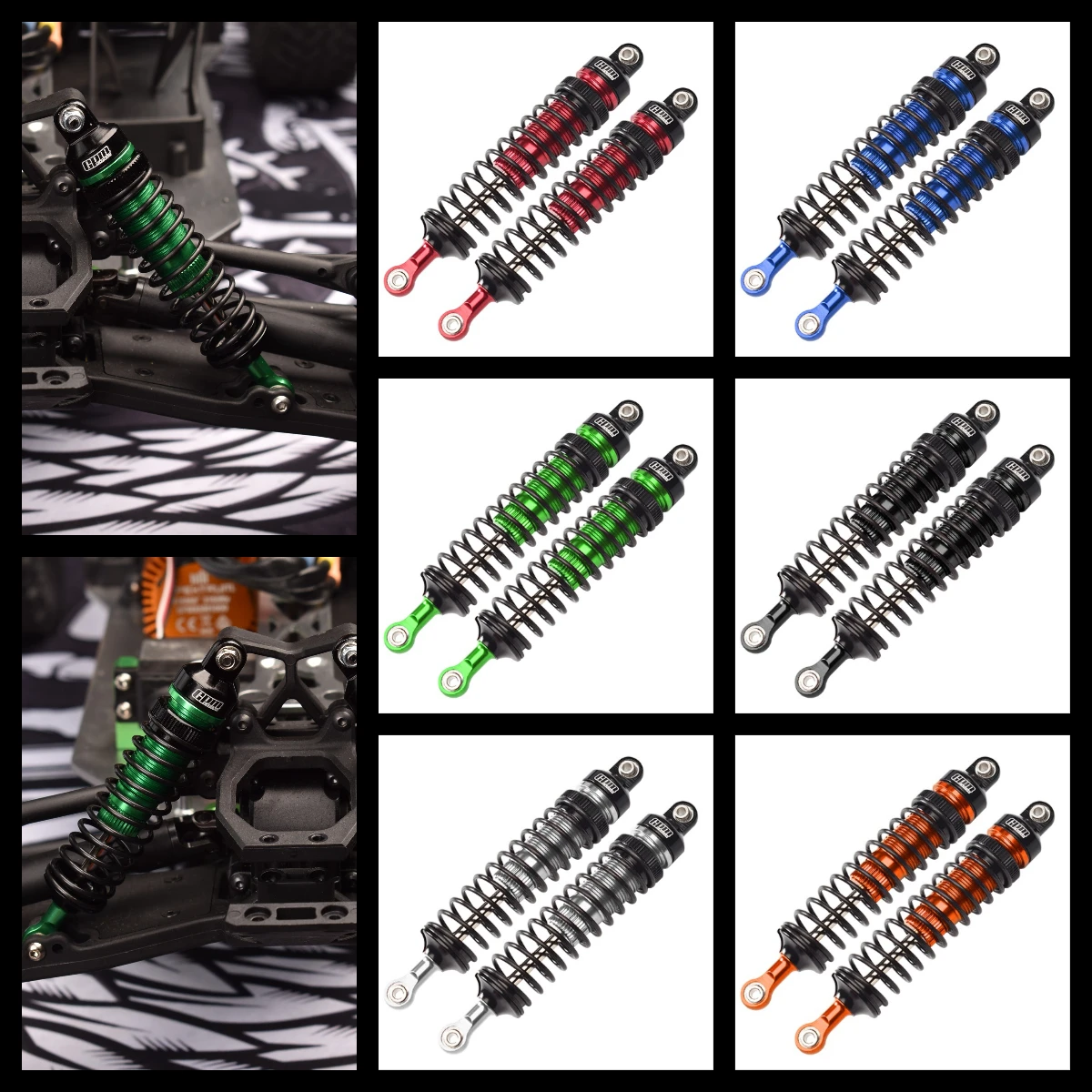 

GPM LOSI 1/10 Hammer Rey U4 Rock For Aluminum Front Adjustable Spring Dampers