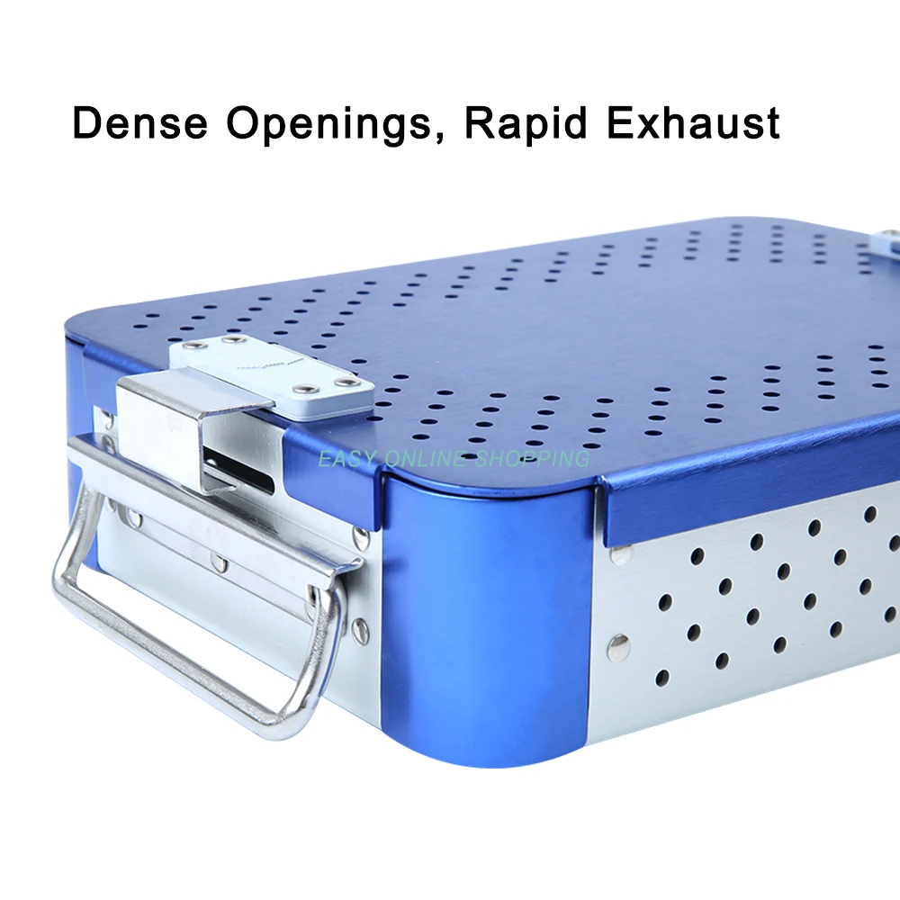 1Pcs Aluminum Alloy Surgical Instrument Sterilizing Box for Cosmetic Instruments and Tools Medical Sterilizing Box