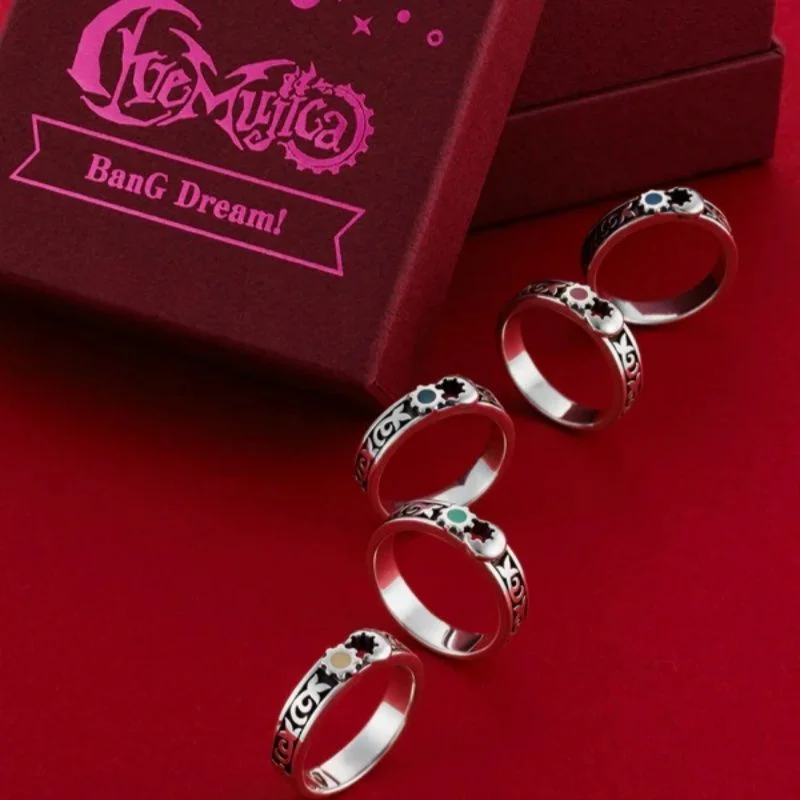 حلم بانج! Ave Mujica حلقة معدنية أنيمي الشكل النسيان Mortis Sakiko Mutsumi خاتم الفولاذ المقاوم للصدأ مجوهرات الأزياء المشجعين الهدايا